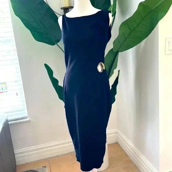 Cavalli Class SZ 6 Evening Maxi Black Dress - Picture 1 of 13